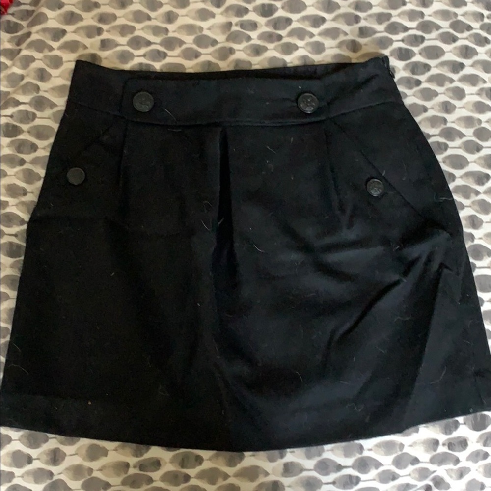 Cute detailed black mini skirt